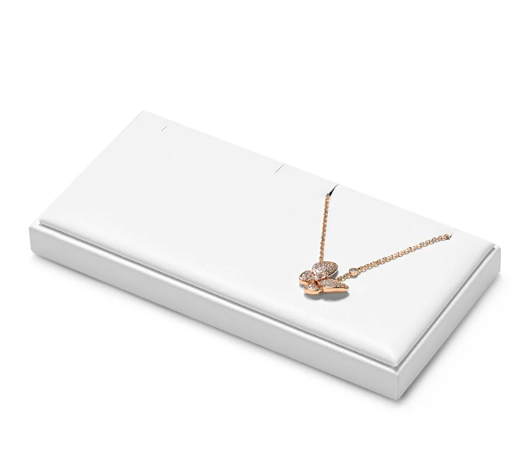 OIRLV high end white colour leather jewellery display set :TT276