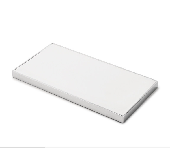 OIRLV factory white PU leather jewelry display with metal frame : TT277
