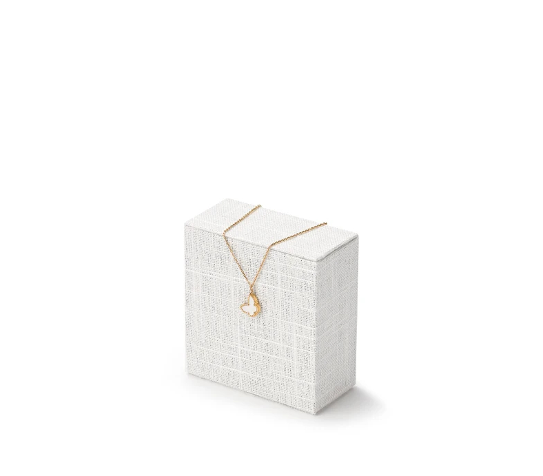 High quality Beige linen luxury jewelry display stand:TT285