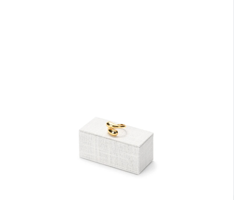 High quality Beige linen luxury jewelry display stand:TT285