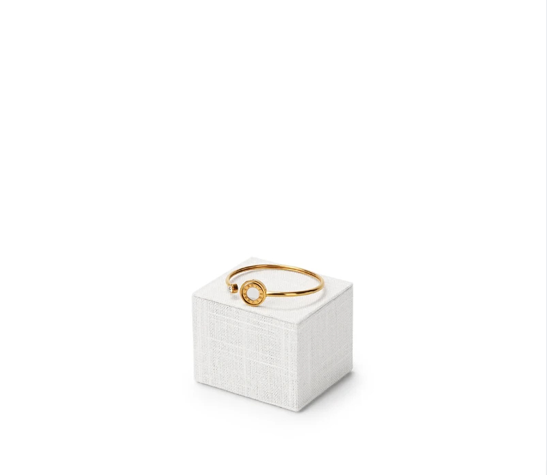 High quality Beige linen luxury jewelry display stand:TT285