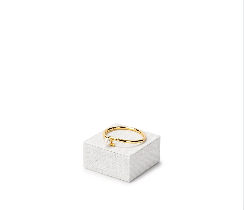 High quality Beige linen luxury jewelry display stand:TT285