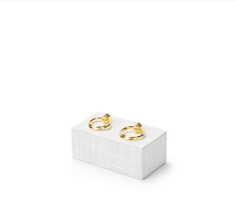 High quality Beige linen luxury jewelry display stand:TT285