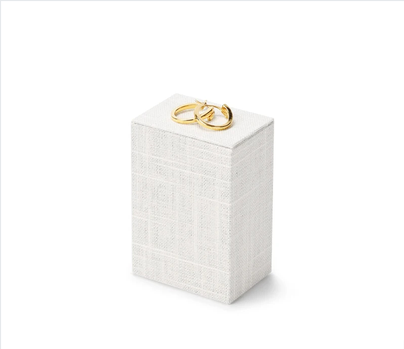 High quality Beige linen luxury jewelry display stand:TT285