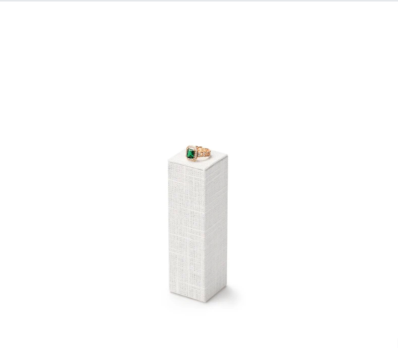 High quality Beige linen luxury jewelry display stand:TT285