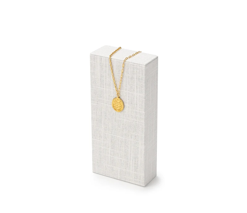 High quality Beige linen luxury jewelry display stand:TT285