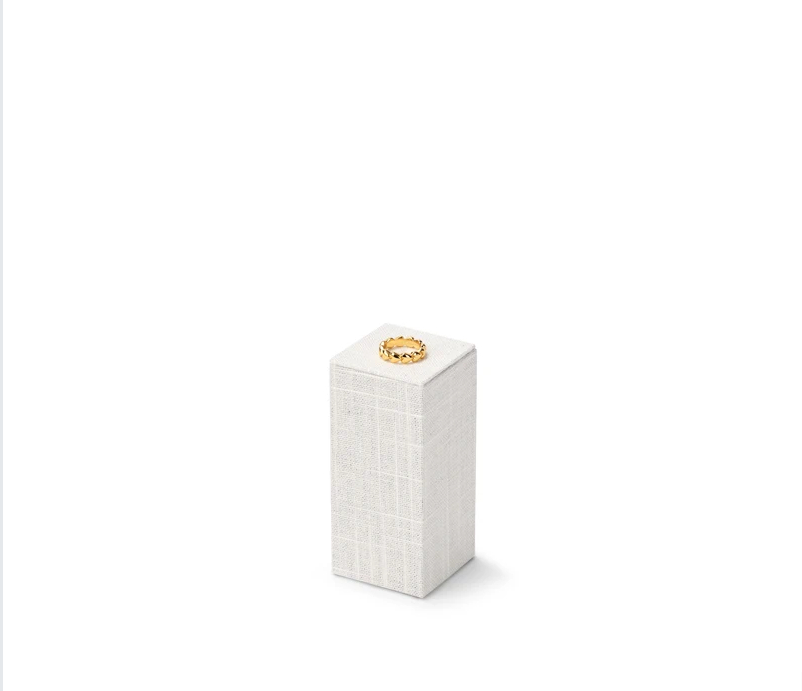 High quality Beige linen luxury jewelry display stand:TT285