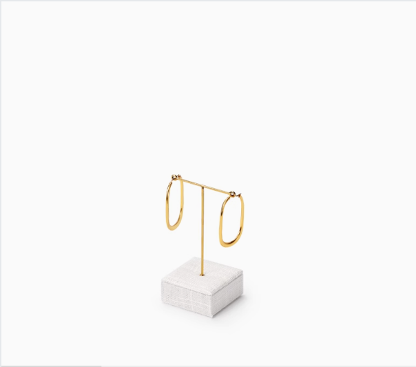 High quality Beige linen luxury jewelry display stand:TT285