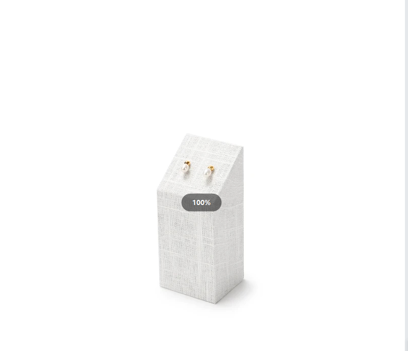 High quality Beige linen luxury jewelry display stand:TT285