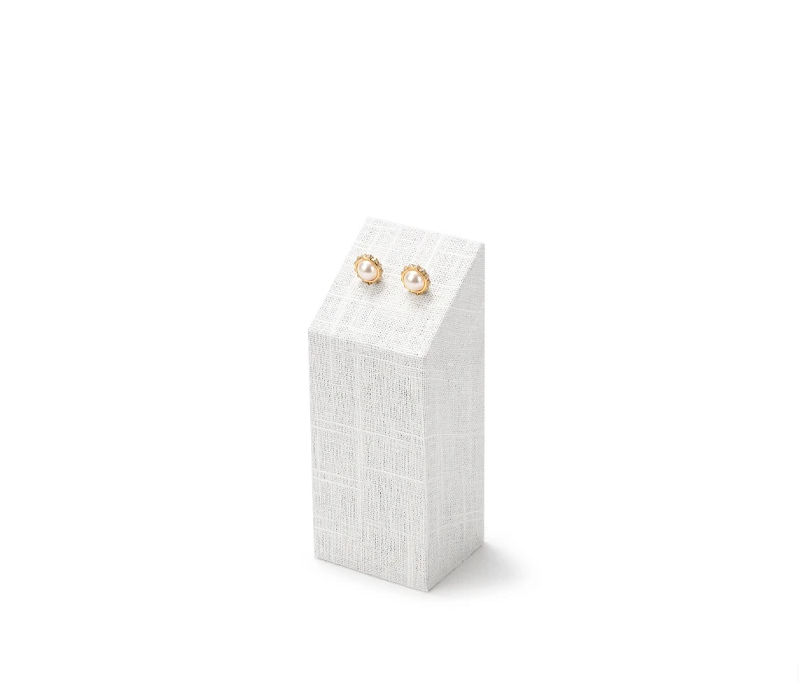 High quality Beige linen luxury jewelry display stand:TT285