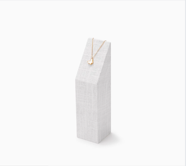 High quality Beige linen luxury jewelry display stand:TT285