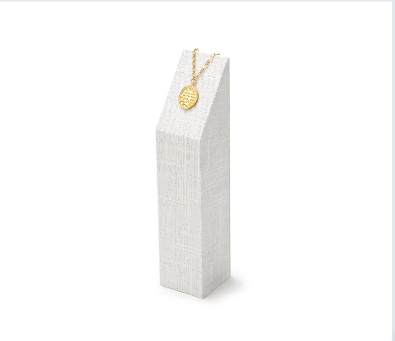 High quality Beige linen luxury jewelry display stand:TT285