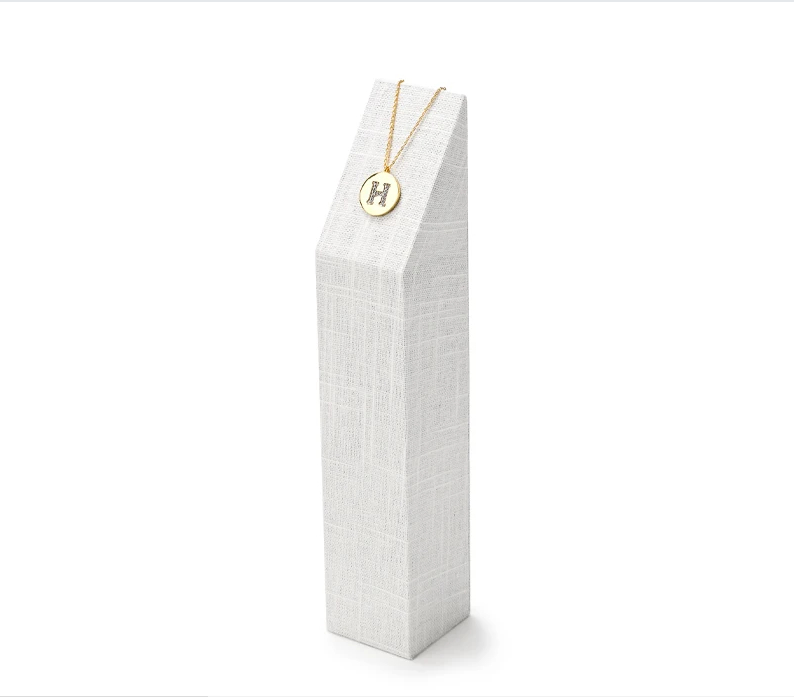 High quality Beige linen luxury jewelry display stand:TT285