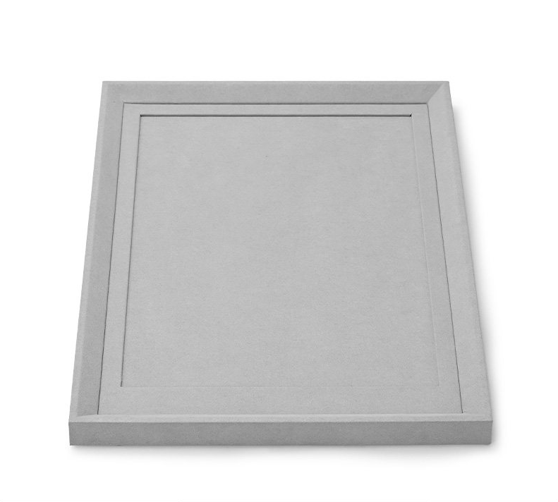 OIRLV high quality grey microfiber metal jewellery display :TT289