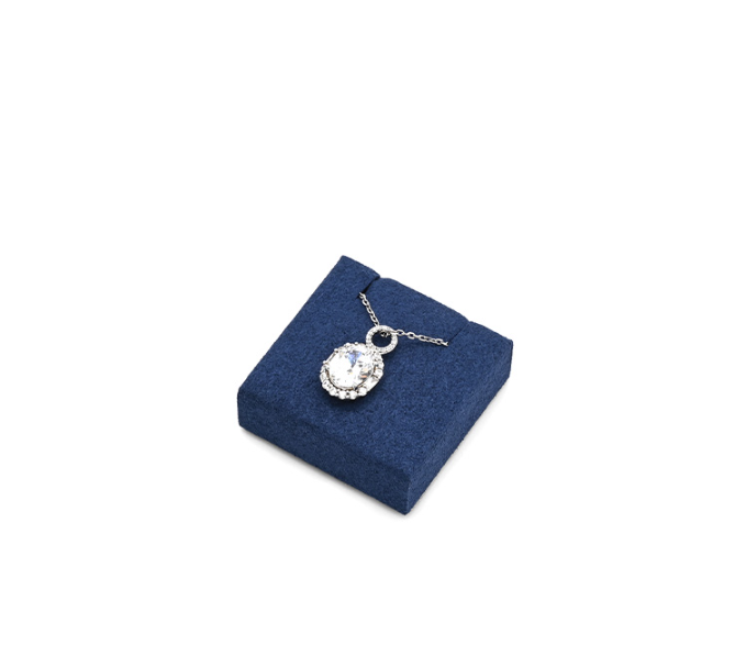 OIRLV wholesale Blue Microfiber metal jewelry ring display :TT296