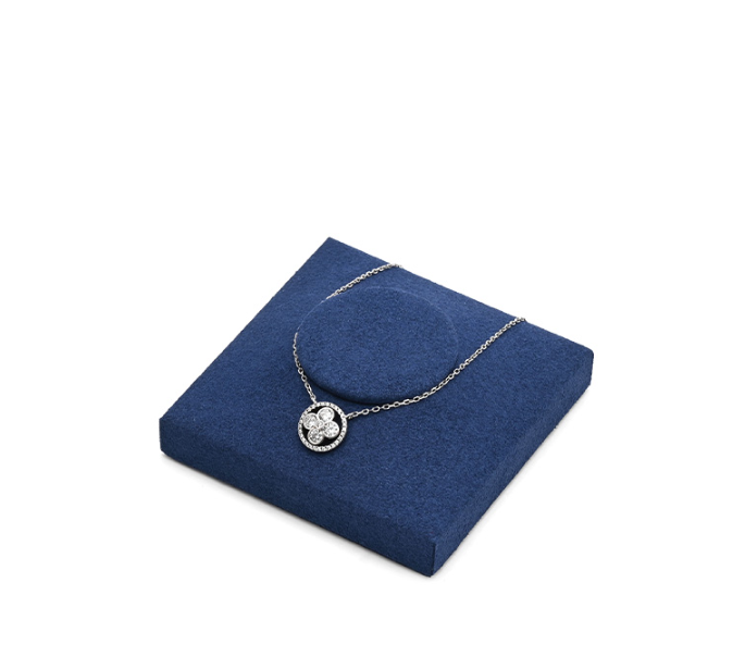OIRLV wholesale Blue Microfiber metal jewelry ring display :TT296