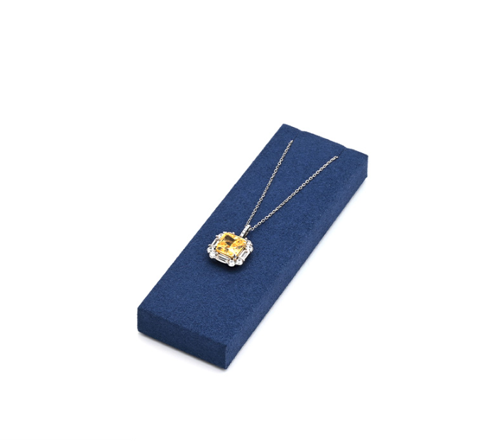 OIRLV wholesale Blue Microfiber metal jewelry ring display :TT296