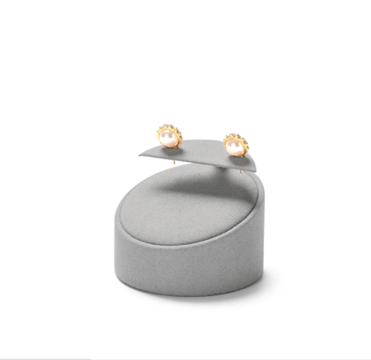 wholesale grey micofiber jewellery display stand TT312