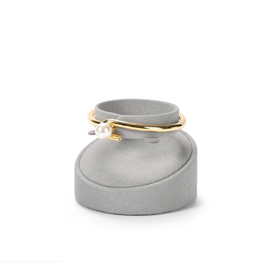wholesale grey micofiber jewellery display stand TT312