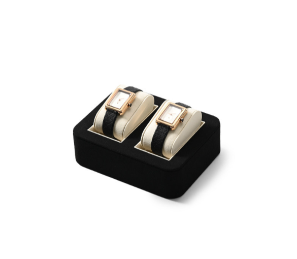 OIRLV High end Black Microfiber luxury watch box : TT329