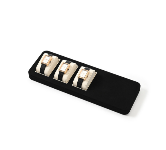 OIRLV High end Black Microfiber luxury watch box : TT329