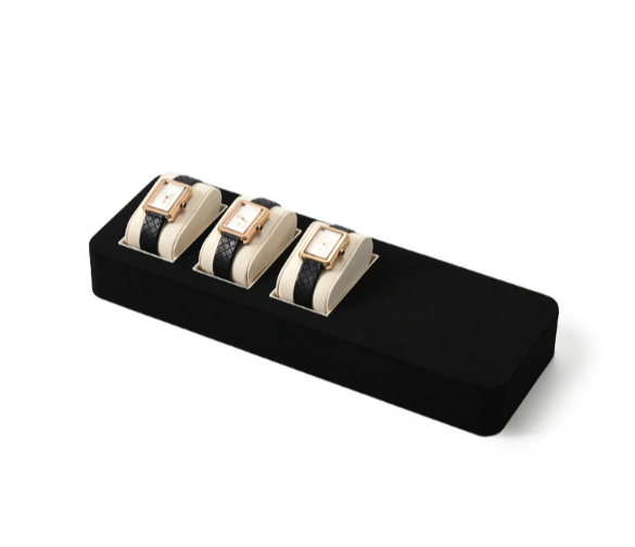 OIRLV High end Black Microfiber luxury watch box : TT329