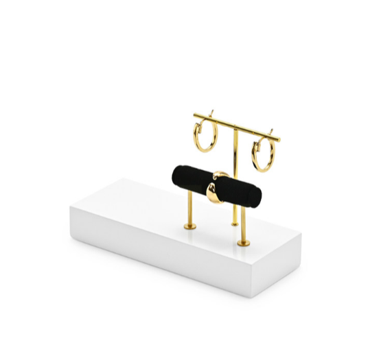 OIRLV high end Black Baking paint and metal jewelry display : TT330