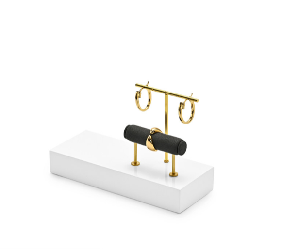 OIRLV high end Black Baking paint and metal jewelry display : TT330