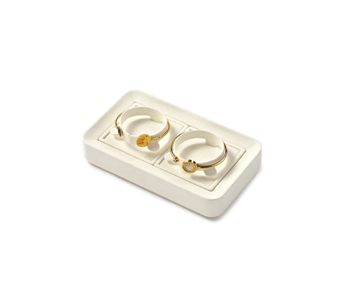 Wholesale cream microfiber stand for jewelry : TT337