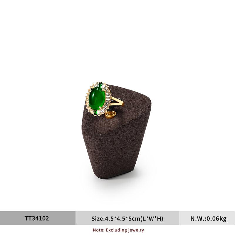 OIRLV Microfiber Earrings Ring Necklace Jewelry Display Set TT341