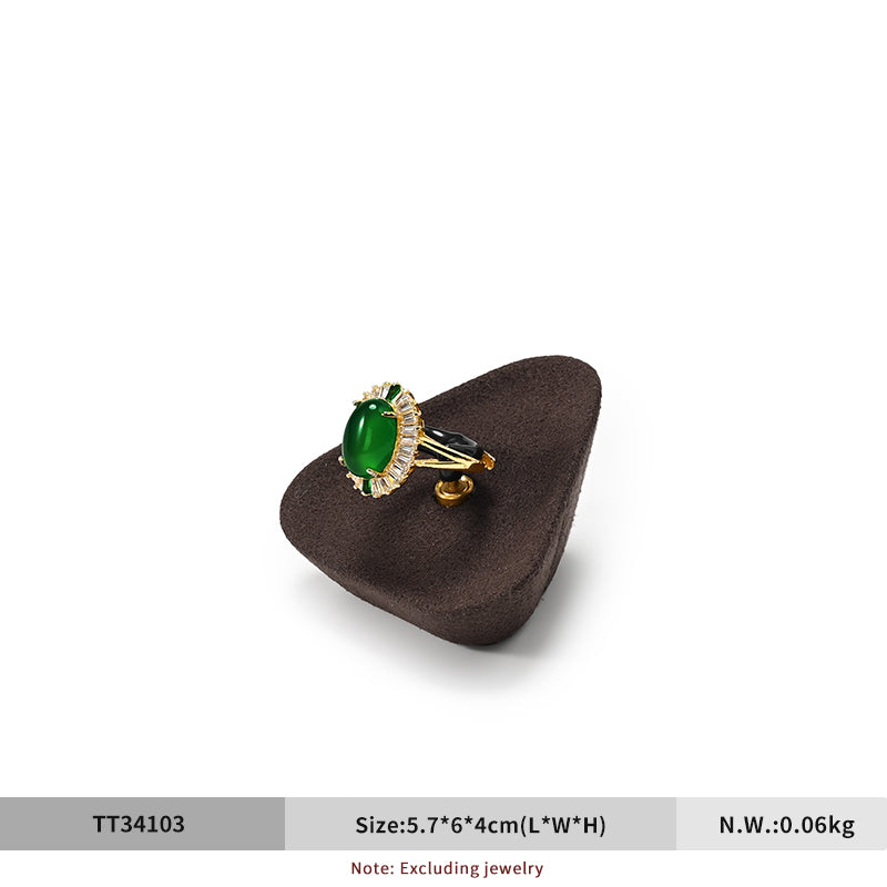 OIRLV Microfiber Earrings Ring Necklace Jewelry Display Set TT341