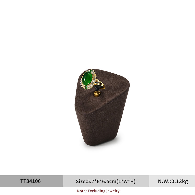 OIRLV Microfiber Earrings Ring Necklace Jewelry Display Set TT341