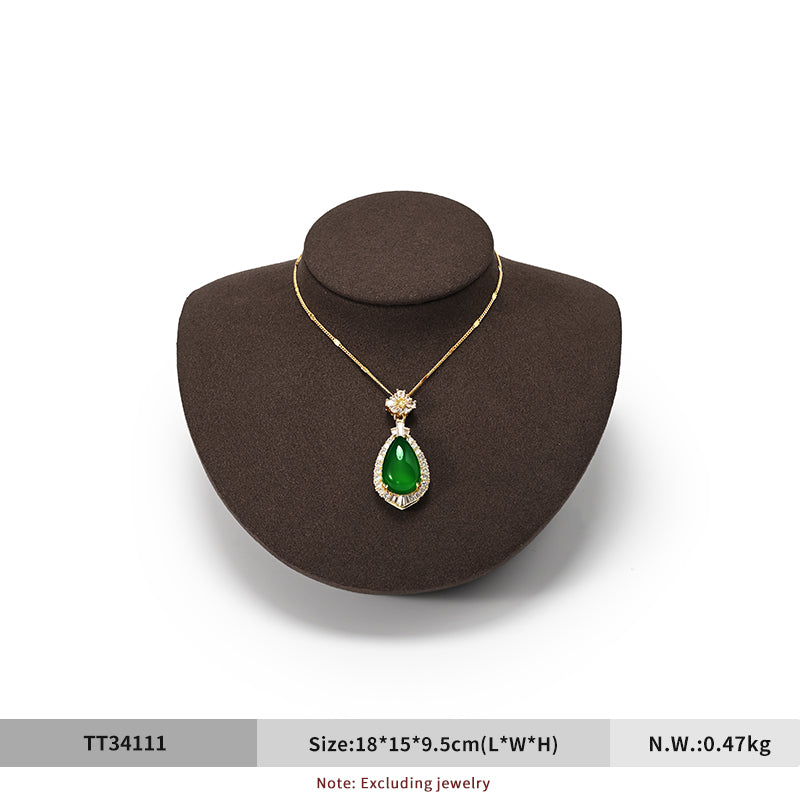 OIRLV Microfiber Earrings Ring Necklace Jewelry Display Set TT341