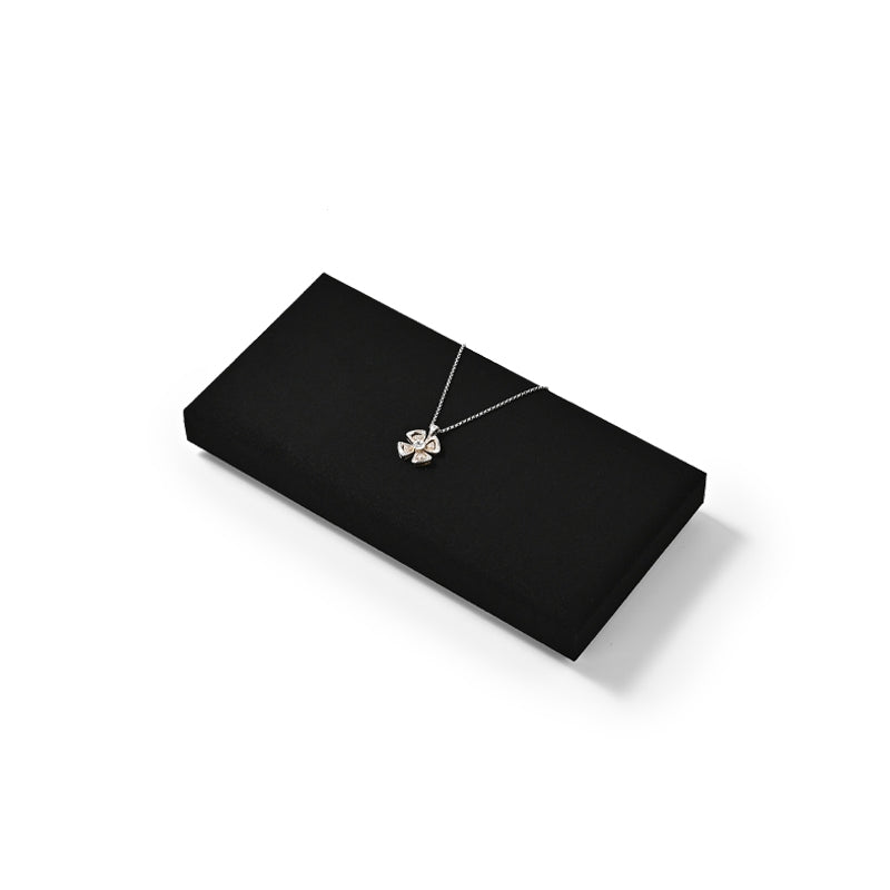 OIRLV High quality Beige Microfiber necklace display : TT354