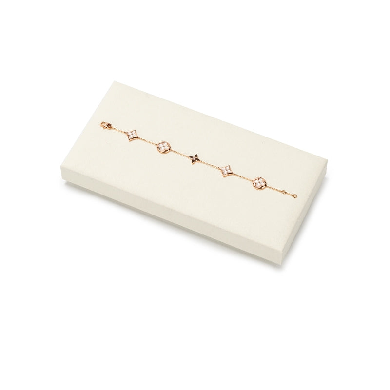 OIRLV High quality Beige Microfiber necklace display : TT355