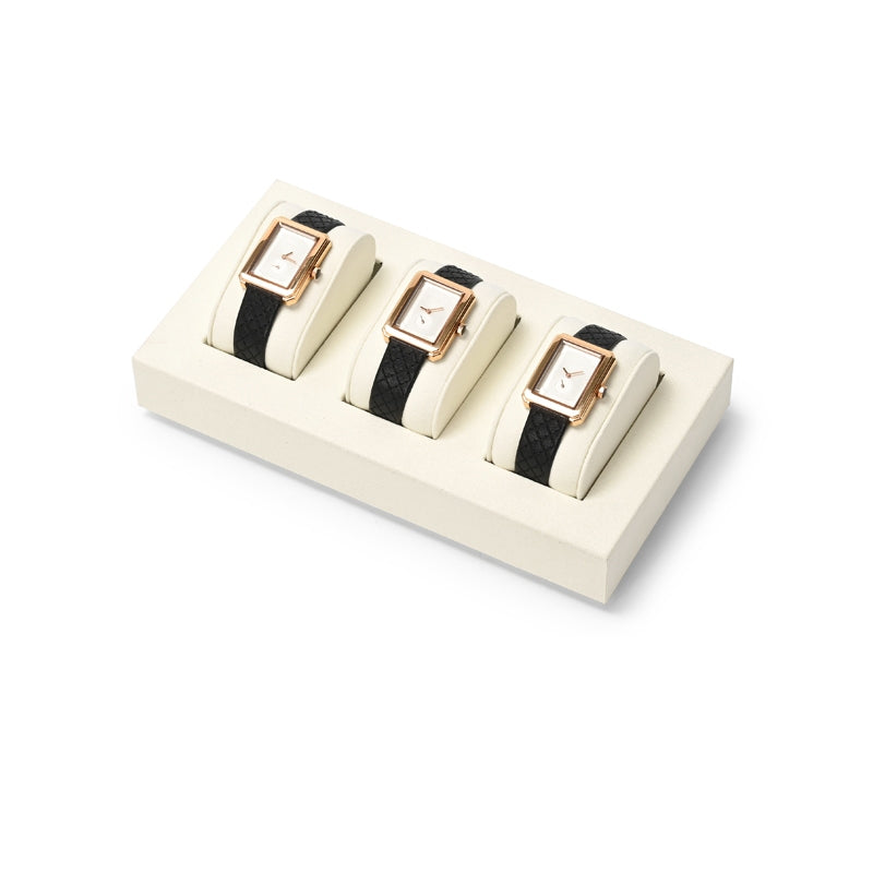 OIRLV High quality Beige Microfiber necklace display : TT355