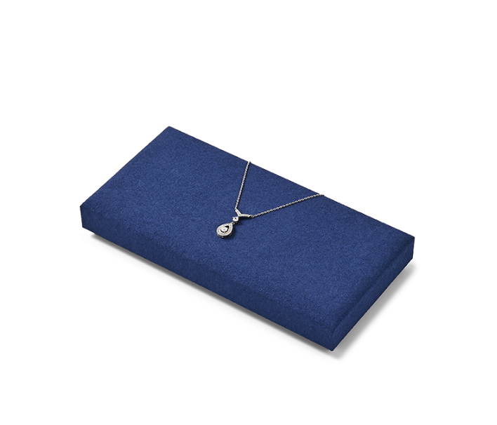 OIRLV hot sale Blue Microfiber luxury Jewelry display tray : TT356