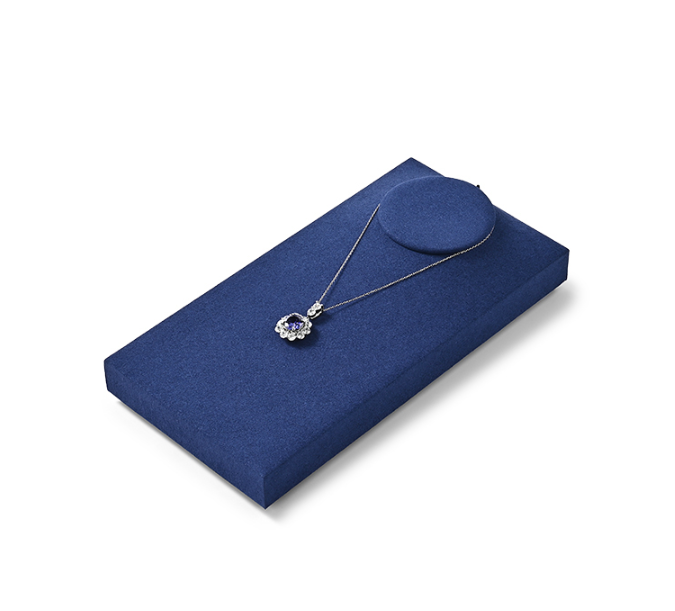 OIRLV hot sale Blue Microfiber luxury Jewelry display tray : TT356