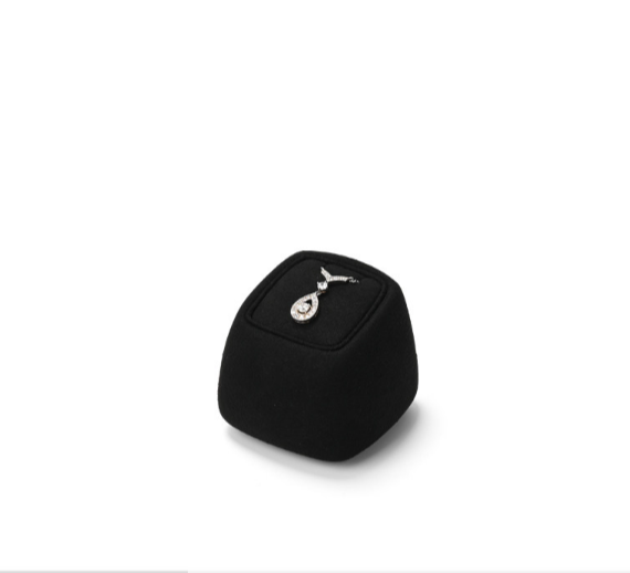 OIRLV high end Black Microfiber jewelry presentation ：TT358