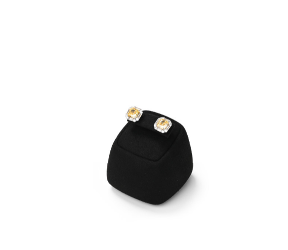 OIRLV high end Black Microfiber jewelry presentation ：TT358