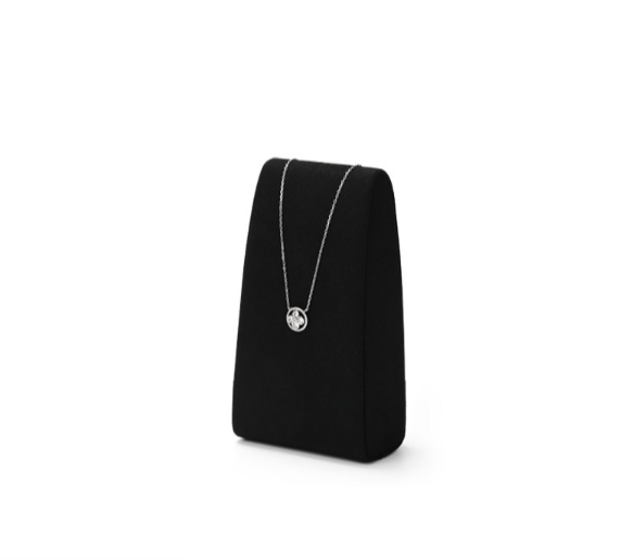 OIRLV high end Black Microfiber jewelry presentation ：TT358