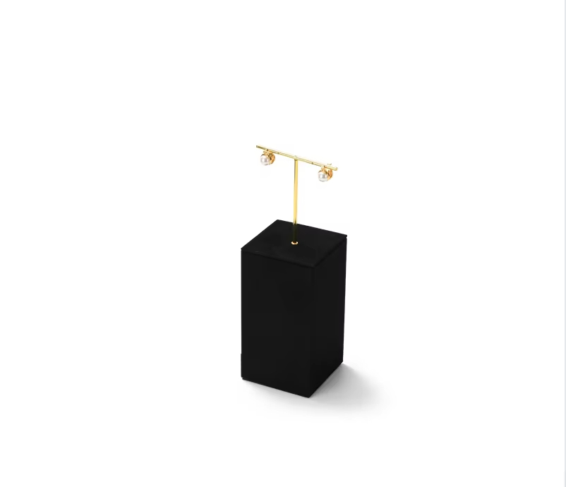 High end Black Microfiber jewelry display stand set:TT365