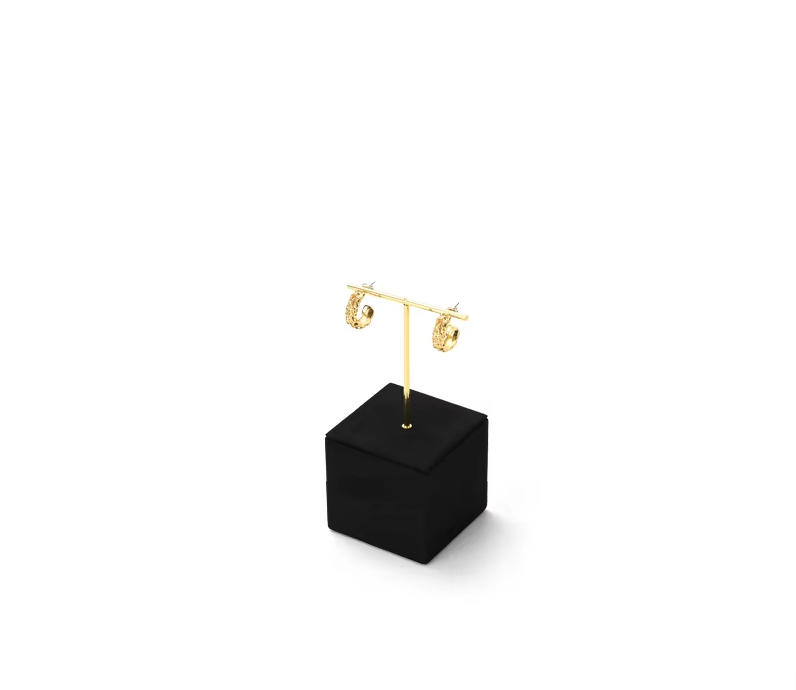 High end Black Microfiber jewelry display stand set:TT365