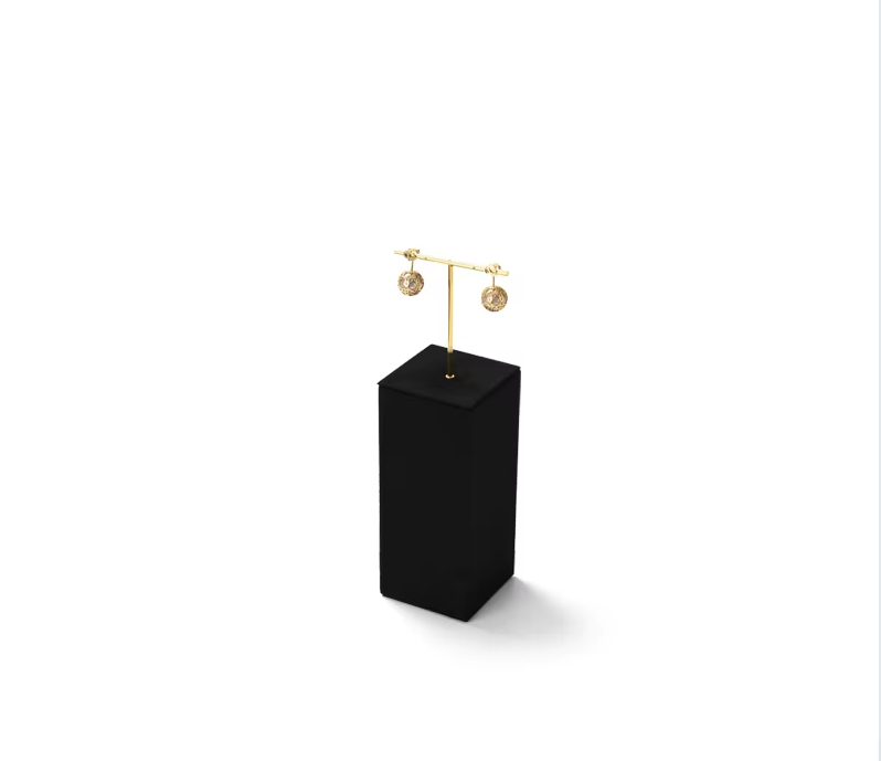 High end Black Microfiber jewelry display stand set:TT365