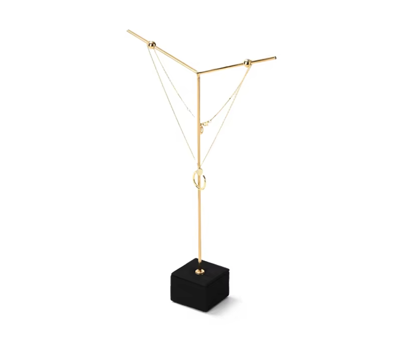 High end Black Microfiber jewelry display stand set:TT365