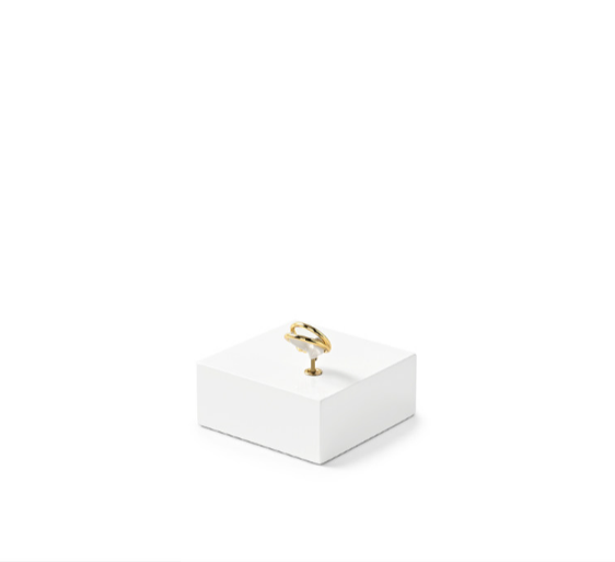 OIRLV luxury White MDF spray paint Jewelry Display:TT366