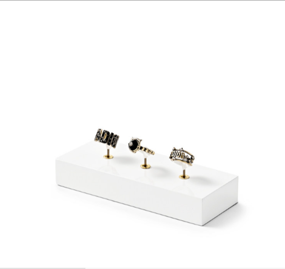OIRLV luxury White MDF spray paint Jewelry Display:TT366