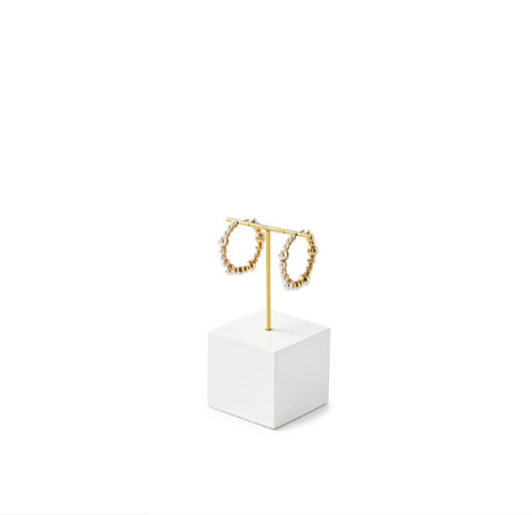 OIRLV luxury White MDF spray paint Jewelry Display:TT366