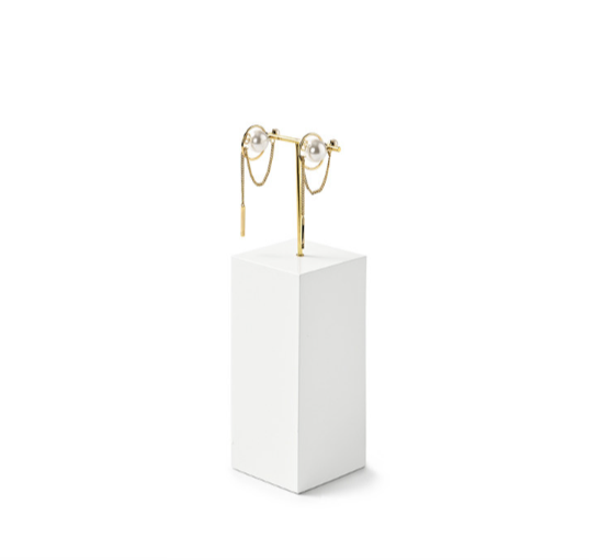 OIRLV luxury White MDF spray paint Jewelry Display:TT366