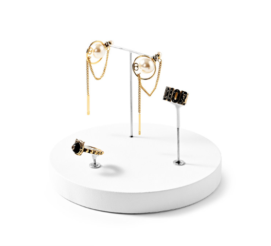 OIRLV wholesale White leather luxury jewellery display :TT389